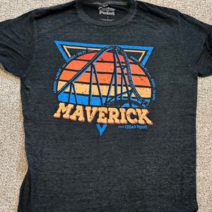Cedar Point Maverick Graphic T-Shirt - Black large